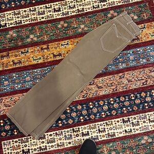 Reformation Cowboy Pointed Pocket High Rise Straight Jeans Brown